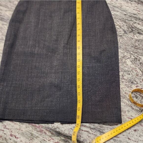 ELIE Tahari virgin wool blend Grey tweed? Pencil skirt size 2‎ - Picture 5 of 8